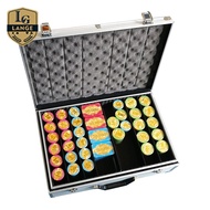 Casino Royale Chips Texas Hold'em 800pcs Poker Chips Set in Silver Aluminum case