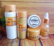 promo🎉 1 paket lengkap cream Linsky + Platinum || Full gold || Biru || Ping || Full putih || £ - sky