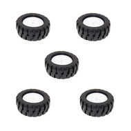 5pcs 43mm Rubber Wheel Suitable For N20 D Engine Tire Axle Car Robot K346 43x19x3mm