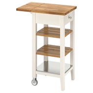 STENSTORP IKEA Kitchen Trolley, White, Oak 45x43x90 cm