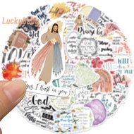 [LuckybabyS] 52pcs Jesus Phrase Christians Religion Sayings Stickers Bible Sticker Decal new