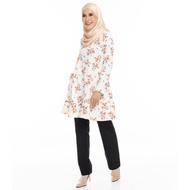 Muslimah Zig Zag T-Shirt -Cream (aq982c)