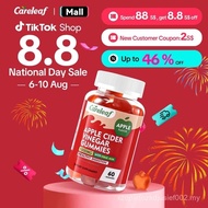 Careleaf - ACV Gummies - 1000mg ACV, With  Beetroot, Vitamin B12 & B6 - Vegan, Halal, Non-GMO, Glute