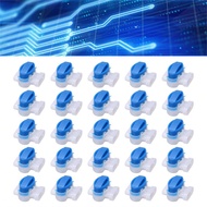 treee 25 Pcs Electrical IDC 3 Hole Insulation Displacement Connector Strong Sealing Pigtail for Wire