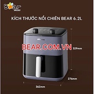 Nồi chiên không dầu 6L Bear QZG-H16R3 (AF-4H16K) 1600W Hàng Chính Hãng