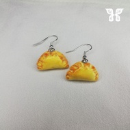 PIXIEFY [Empanada Food Miniature] Cute Aesthetic Earrings and Keychain
