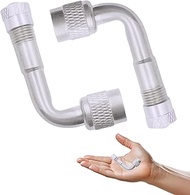 WLVinson Pack of 2 90 degree valve extensions, valve extension car valve, Presta valve adapter, Fren
