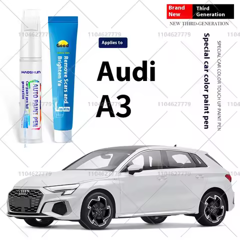 For Audi A3 1996-2025 8L 8P 8V 8Y Paint Repair Pen Touch Up Scratch Remover DIY Auto Accessories Bla