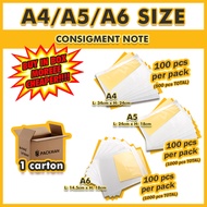 (1CTN) PACKMAN Consignment Note Pocket100pcs Courier Pocket Address Pocket Waybill Pocket【Box】beli b