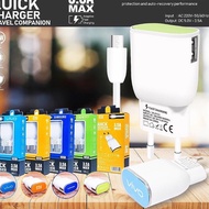 GAM BRANDED VA-01 LED QUICK 3.5A WHOLESALE TRAVEL CHARGER/CAS/CASAN