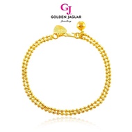 GJ Jewellery Emas Korea Emas Bangkok 24K Fashion 2.5 Bebola Dua Layer Bracelet