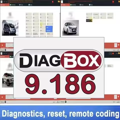 Cars diagnostic software Diagbox V9.186 work with PP2000 Le-xia3 For Peo-geot For Cit-roen Resets Ad