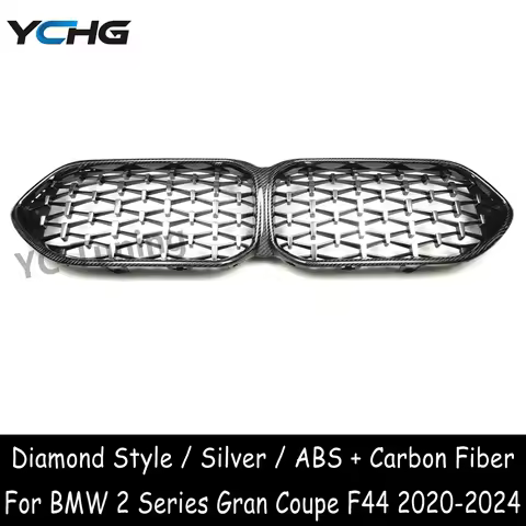 F44 ABS Carbon Fiber Diamond Style Front Grille for BMW 2 Series Gran Coupe F44 M235i 216i 218i 220i