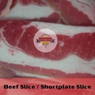 Beef Slice Shortplate / Daging Brisket Slice / Daging Shabu 500Gr