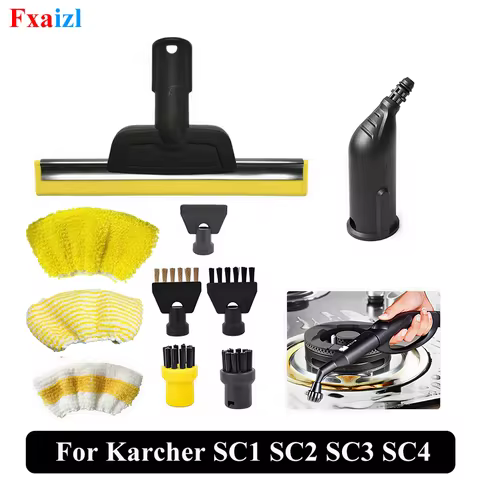 Replacement For Karcher SC1 SC2 SC3 SC4 SC5 Handheld Steam Cleaner Brush Head Replacement Mop Cloths