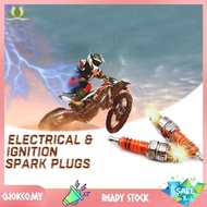 [qjokco] Motorcycle Spark Plug A7TJC Modification GY6 50Cc 70Cc 90Cc 110Cc 125Cc ATV Dirtbike 50 125 150Cc 3 Electrode Spark Plug