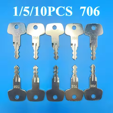 1/5/10PCS 706 Keys For Liebherr Industrial Construction Heavy Equipment Fuel Cap J2