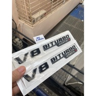 V8 biturbo 4matic stamp - Black V8 biturbo 4matic letter - mercedes v8 biturbo 4matic Logo