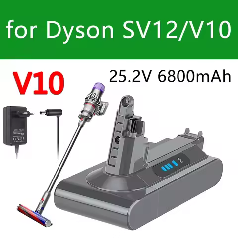 New Dyson SV12 6800mAh 100Wh Replacement battery for Dyson V10 battery V10 Absolute Fluffy cyclone V