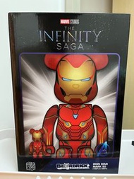 全新 現貨 Bearbrick iron man ironman mark 50 400% 100% be@rbrick 鋼鐵俠