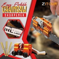 {JIE YUAN}Zitour® Easy Portable Chainsaw Sharpener With 3pcs Grinder Stones Aluminium Chainsaw Sharpening Jig Chain Saw Drill Sharpen Tool - Abrasive Tools - AliExpress