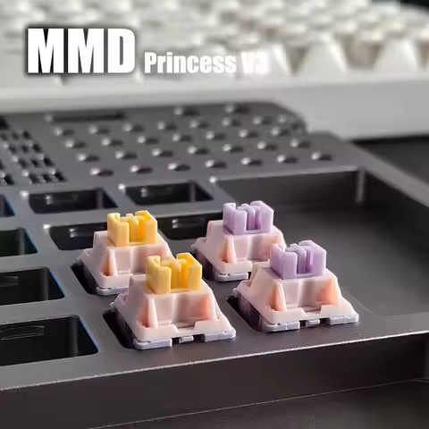 MMD Princess V3 KeySwitch 5Pins 46.5g 53.5g HIFI Linear 48g 62g Tactile Gamer Mechanical Keyboard Sw