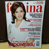 majalah FEMINA no.33 agustus 2005 cover Rieke Dyah Pitaloka