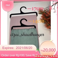 [READY STOCK] HANGER TUDUNG / HANGER SHAWL PETAK OVAL 1/2 LAYER UKURAN DARI 14CM KE 25CM