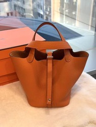 Hermès🌟Picotin18 愛馬仕橙銀 tc stamp K