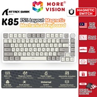 Attack Shark K85 Mechanical Keyboard Magnetic Switch Wired Gaming RGB LED Illuminated PBT Keycaps Ho