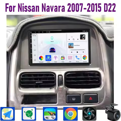 GPS 7" 4+64GB For Nissan Navara 2007-2015 D22 Car Radio Steering Wheel control Google Map Stereo Wif