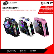 Inplay Thunder 01 | Pink | Robot Design Mcro ATX Case + Light Panel | EJDalanon Enterprise