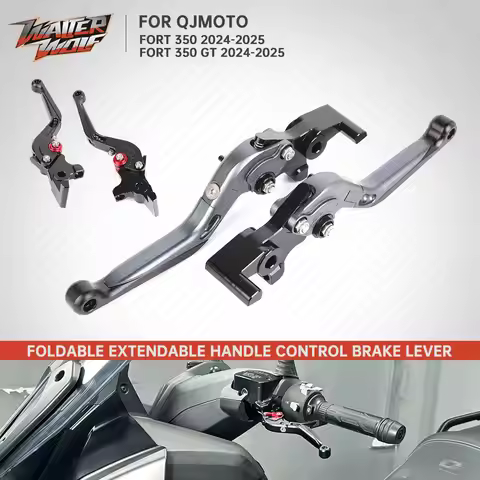 2025 2024 For QJMOTO FORT 350 FORT350 qj motor Adjustable Foldable Extendable Hand Control Brake Lev