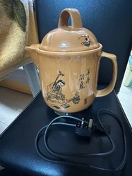 英式三腳插 陶瓷全自動養生壺 保健壺 full automatic pottery health pot