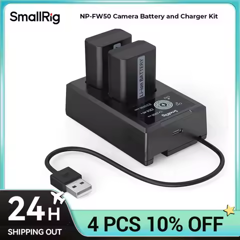 SmallRig Replacement Batteries for Camera Rechargeable Battery for Sony NP-FW50 A6300, A6400, A7,A7 