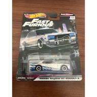 PREMIUM HOTWHEELS NISSAN SKYLINE HT 2000 GTX FAST FURIOUS FAST REWIND RUBBER TIRES