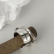 01_AMBUSH Ring High-end Retro Industrial Style High-end S925 Sterling Silver Ring Men And Women Fash