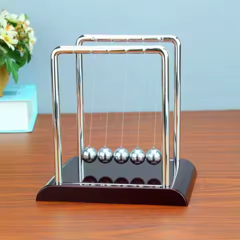 Newtons Cradle Steel Balance Ball Teaching Supplies Physics Science Pendulum Desk Science Physics Ga