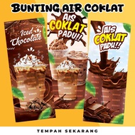 FREE DESIGN BUNTING AIR COKLAT /KEDAI / MINUMAN / AIR COKLAT