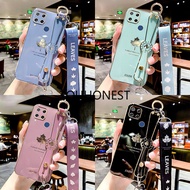 Casing Oppo A17 Case Oppo A39 Case Oppo A57 Case Oppo Reno 7Z Case Oppo Reno 7 Pro Case Oppo Reno 8 Pro Cover Oppo Reno 8Z Cute Silicone Luxury New Maple Leaf Wristband With Rope Soft Phone Case