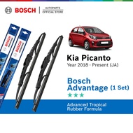 Bosch Advantage U Hook Wiper Set for Kia Picanto JA 3rd Gen (24"/14")