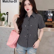 Short Sleeve Striped Stone Shirt 60-95kg
