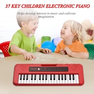 Bigfun เปียโนไฟฟ้า37ปุ่มสำหรับเด็กมัลติฟังก์ชันแบบพกพาคีย์บอร์ดดนตรีเปียโนพร้อมไมโครโฟนขนาดเล็ก