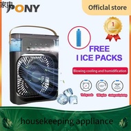 peralatan rumah kecil PONY-Portable air conditioner USB Fan air cooler Fan Aircond Humidifier Purifi