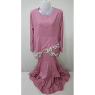 BAJU KURUNG MODEN DUSTY PINK