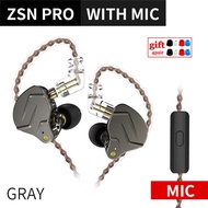 KZ ZSN PRO 1BA+1DD Hybrid technology HIFI Metal In Ear Earphones Bass Earbud Sport Noise Cancelling 