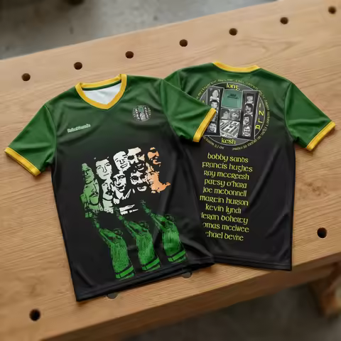 2026 Kneecap 1981 IRA & INLA Hunger Strikers Commemorative Jersey with lyrics Quick-Drying Kids Adul