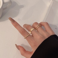 [DWCORNER] 3pcs Korean Fashion Rings Fashion Rings 3pcs Contemporary Fashion Rings
