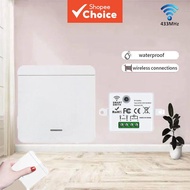 AXUS 86 Type Wall Panel Smart Switch 2026 433MHz Wireless 1 2 3 Gang Light Switch with RF Remote Con