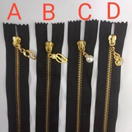 7",  12" GOLD METAL FANCY ZIP / ZIP FANCY PULLER